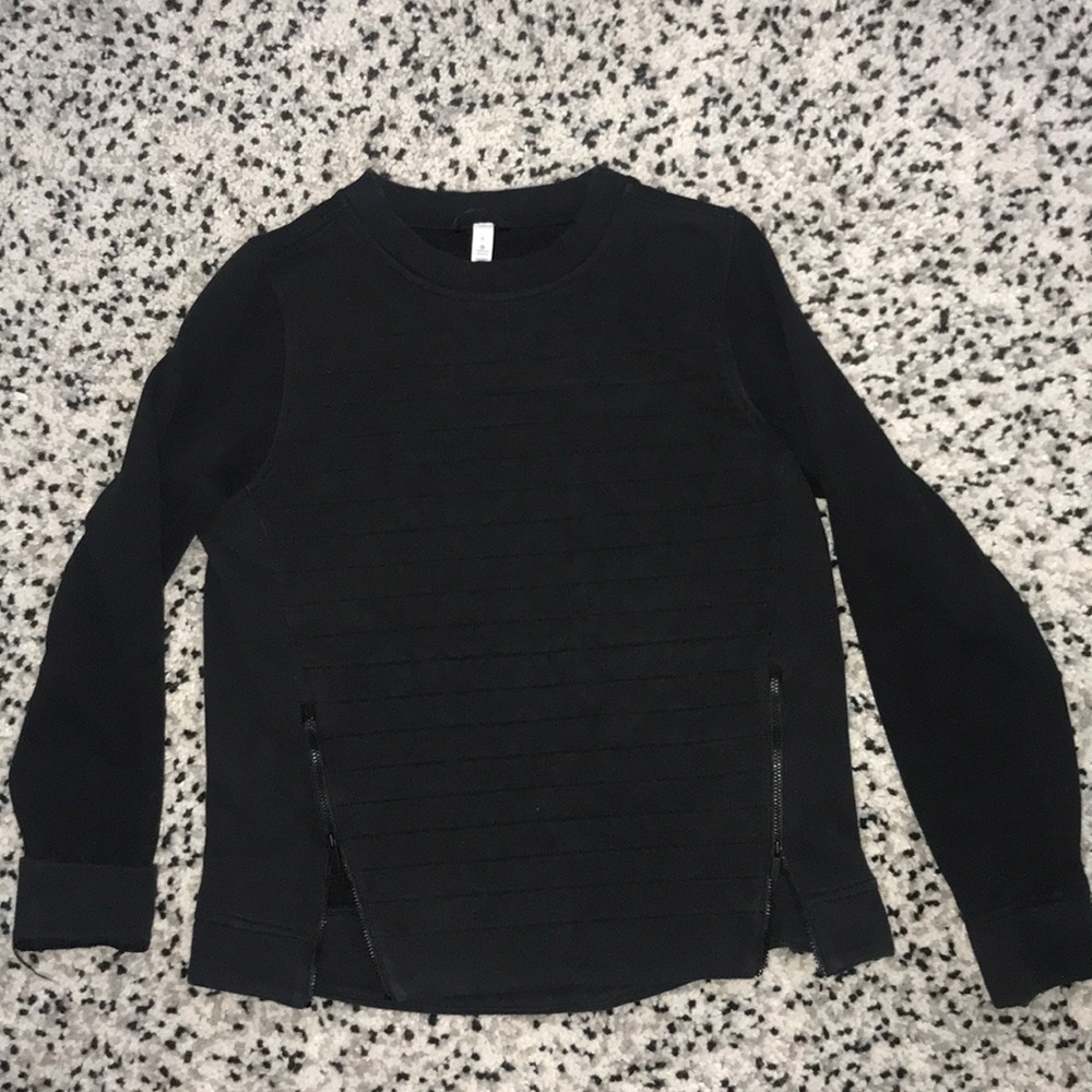 Black lulu lemon crew neck